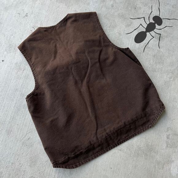 Vintage Y2K Carhartt V26 DKB brown work wear vest - Picture 3 of 3
